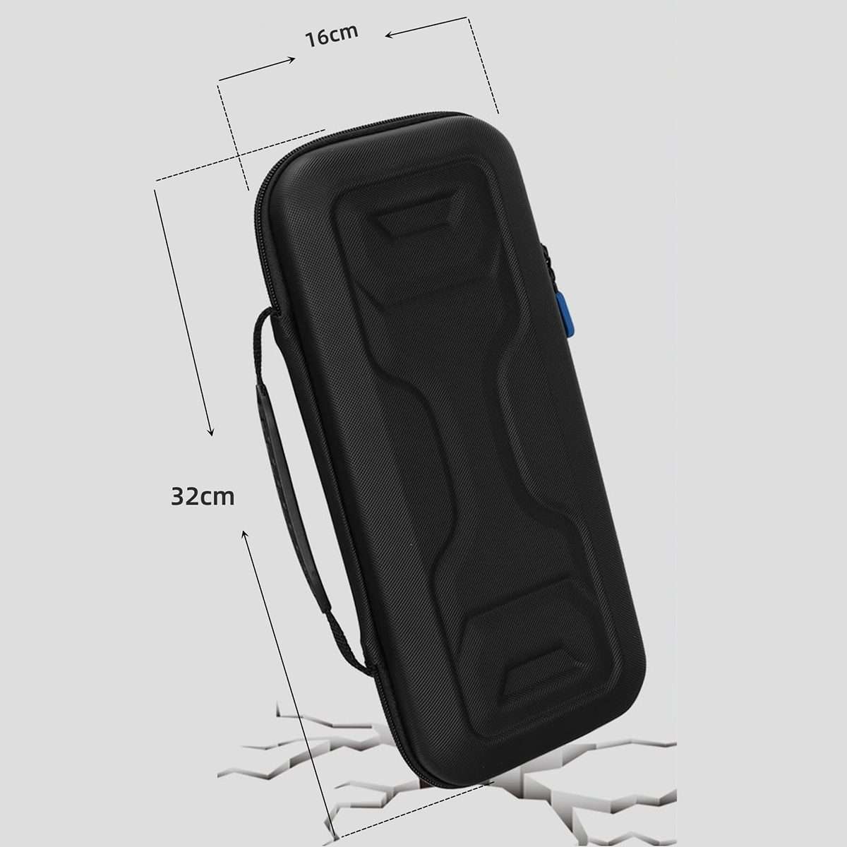 For Sony PlayStation Portal Portable Game Console Storage Bag Kits(Black)