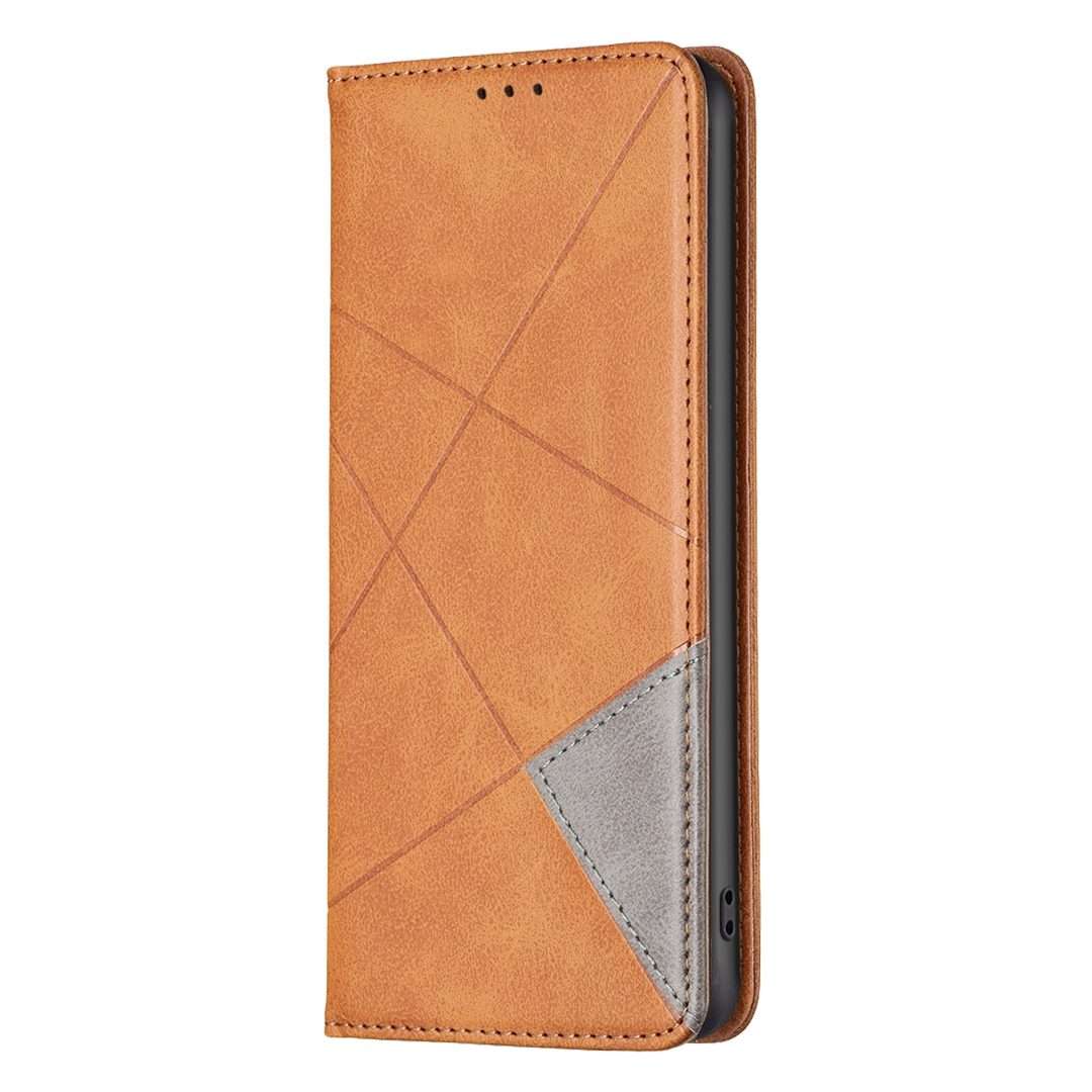 For Redmi Note 14 Pro 5G / Note 14 Pro+ 5G Rhombus Texture Magnetic Leather Phone Case(Yellow)