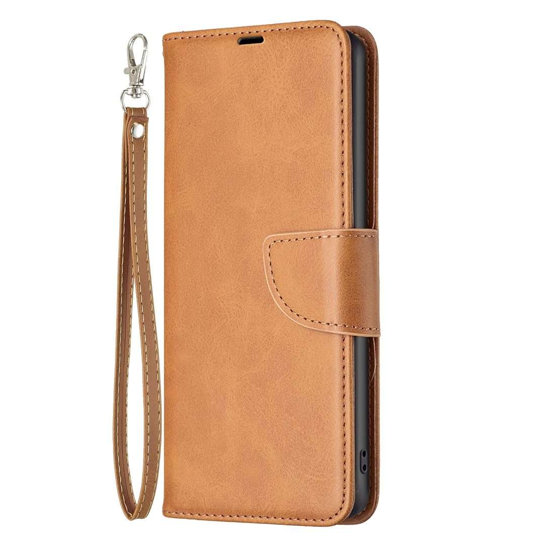 For Redmi Note 14 Pro 5G / Note 14 Pro+ 5G Lambskin Texture Pure Color Flip Leather P ... (Yellow)