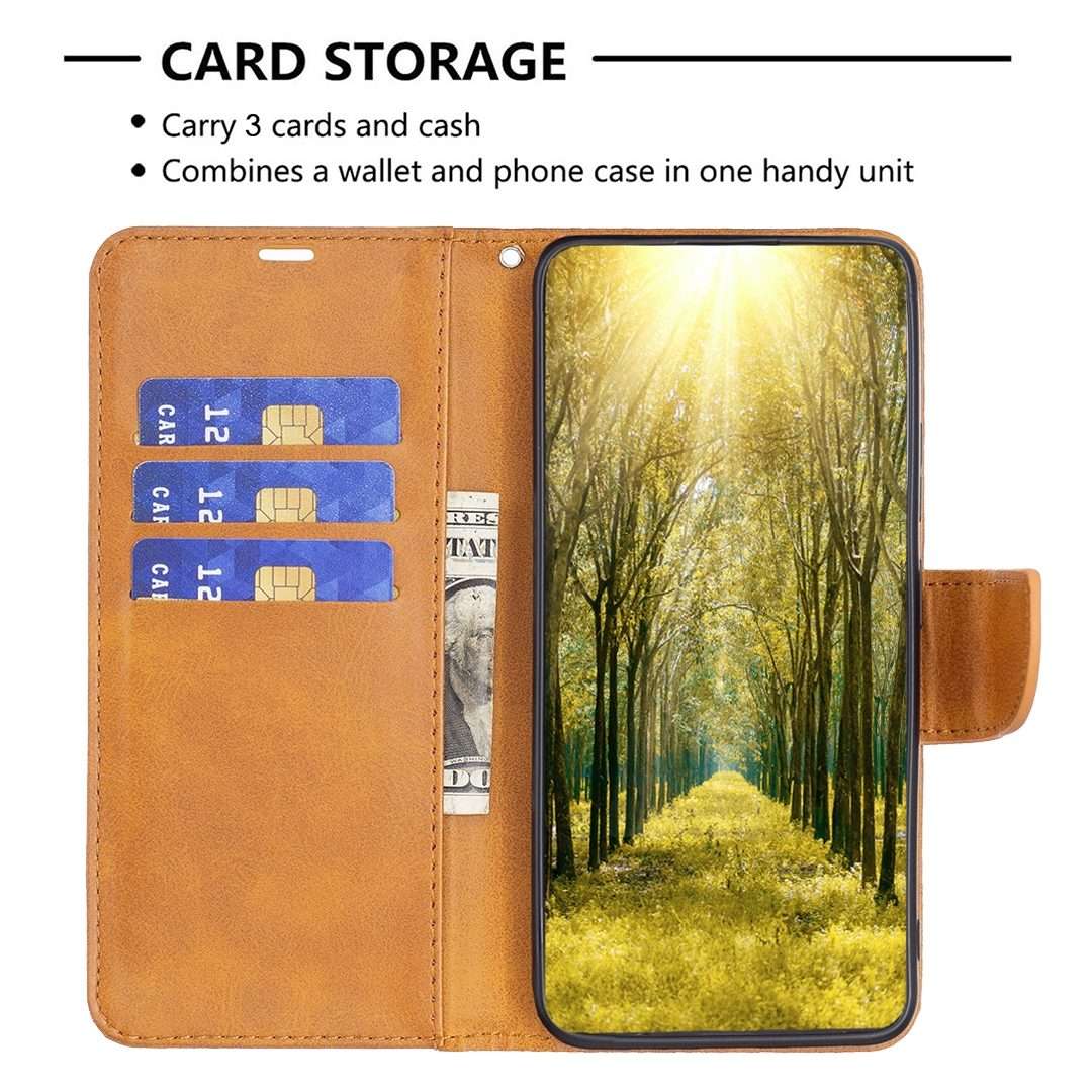 For Redmi Note 14 Pro 5G / Note 14 Pro+ 5G Lambskin Texture Pure Color Flip Leather P ... (Yellow)