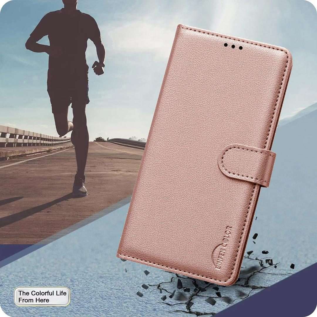 For Redmi Note 14 Pro 4G Litchi Texture RFID Anti-theft Leather Phone Case(Gold)