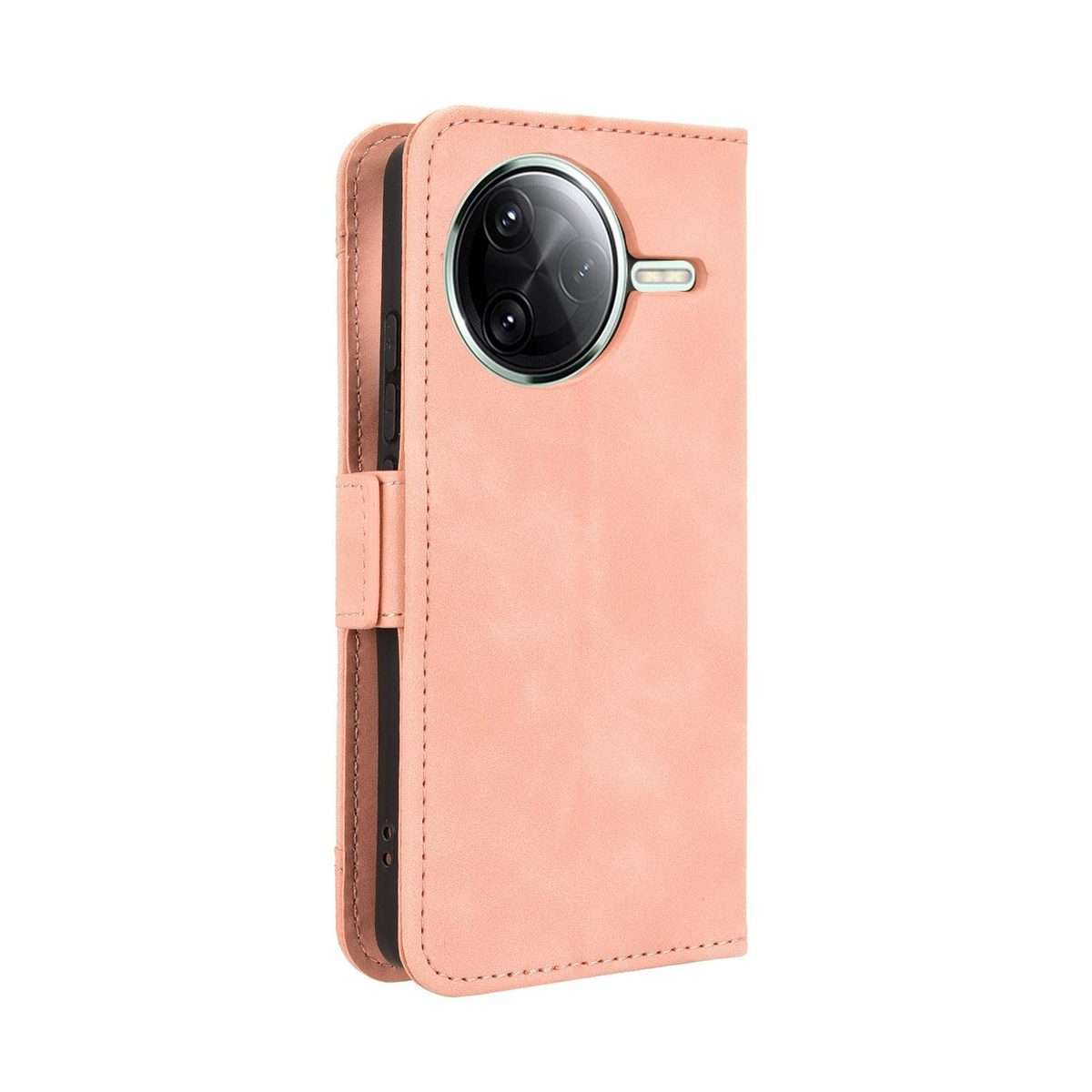 For Redmi K80 / K80 Pro Skin Feel Calf Texture Card Slots Leather Phone Case(Pink)