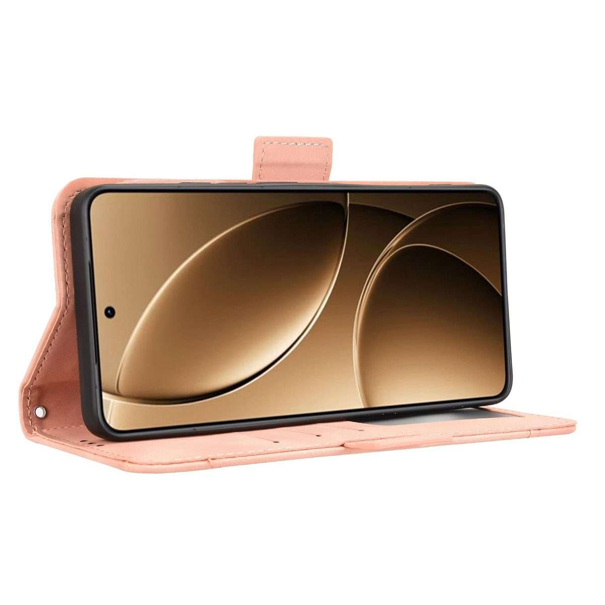 For Redmi K80 / K80 Pro Skin Feel Calf Texture Card Slots Leather Phone Case(Pink)
