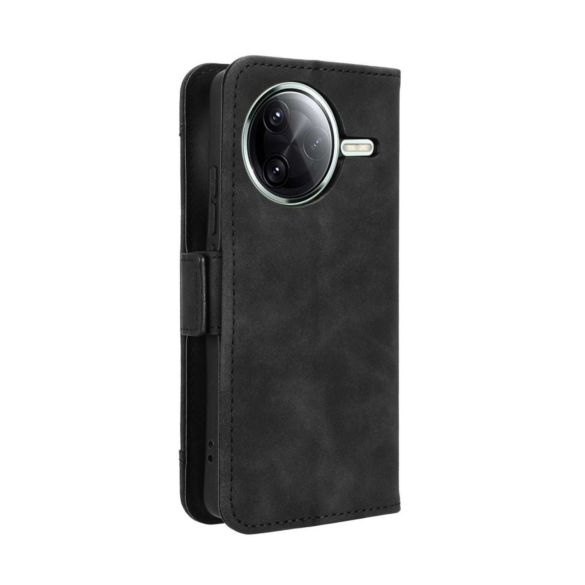 For Redmi K80 / K80 Pro Skin Feel Calf Texture Card Slots Leather Phone Case(Black)