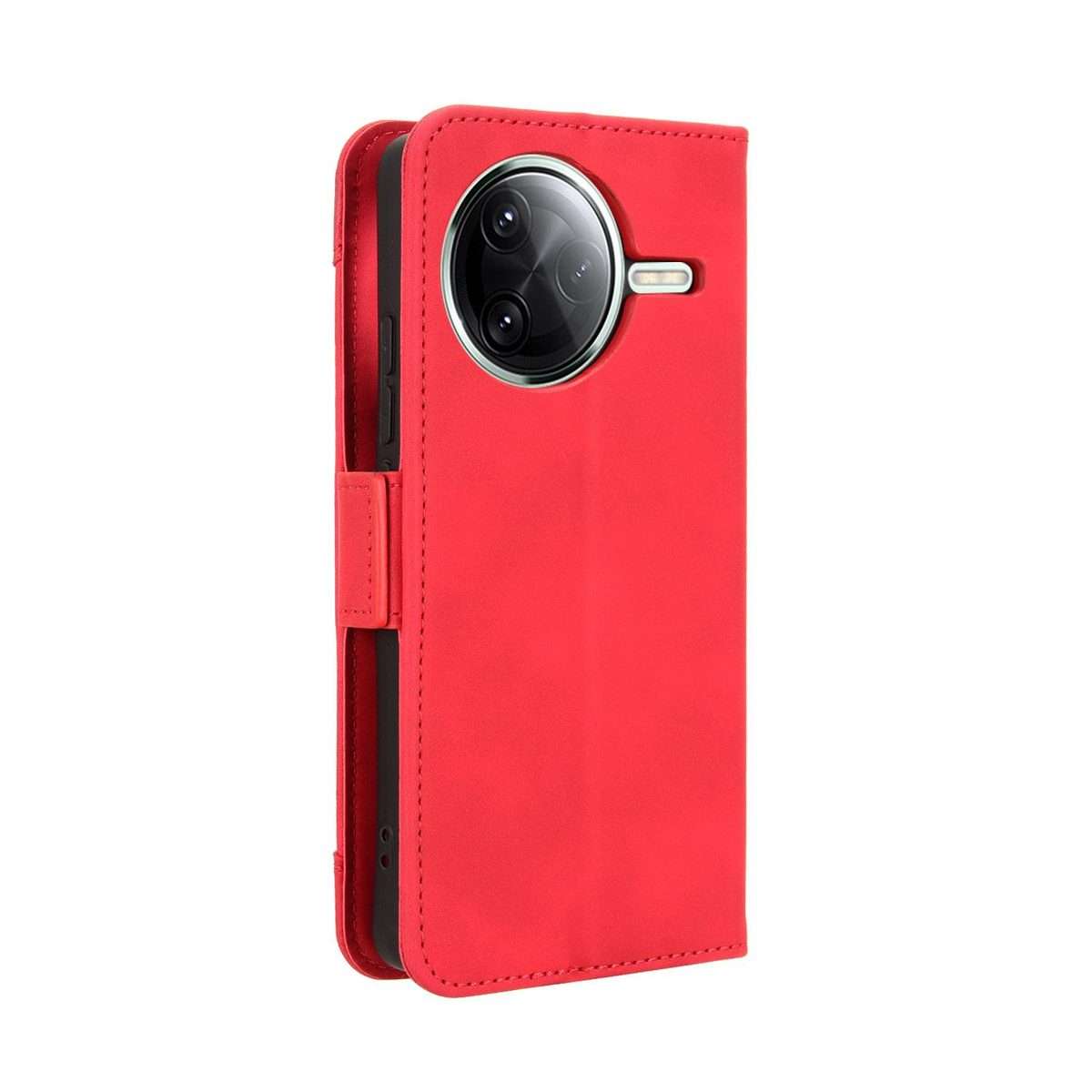 For Redmi K80 / K80 Pro Skin Feel Calf Texture Card Slots Leather Phone Case(Red)