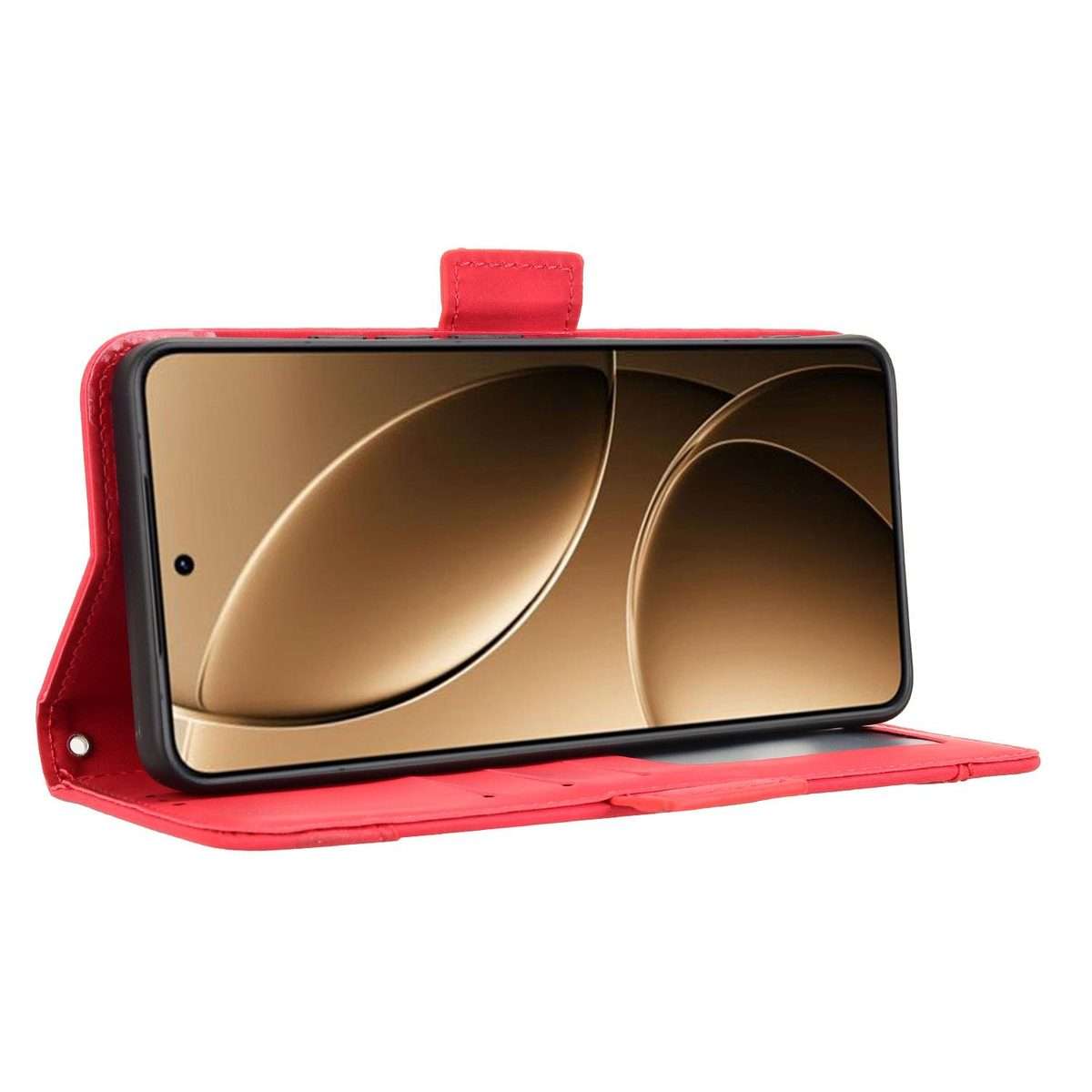 For Redmi K80 / K80 Pro Skin Feel Calf Texture Card Slots Leather Phone Case(Red)