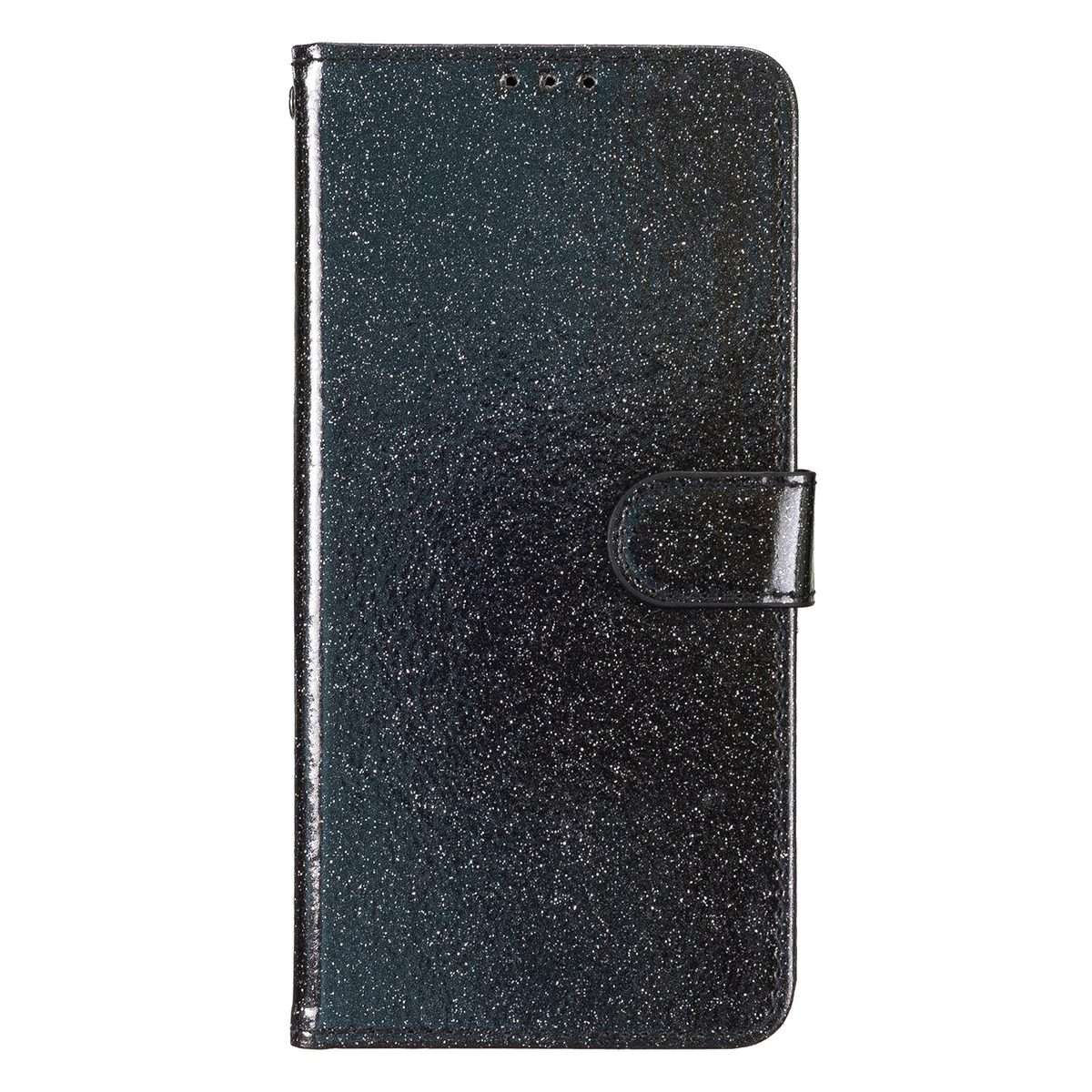 For Redmi Note 14 Pro+ 5G Glitter Powder Flip Leather Phone Case(Black)