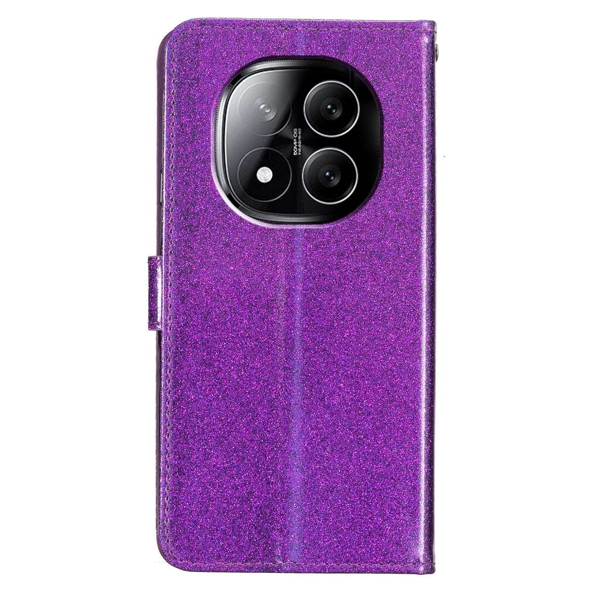For Redmi Note 14 Pro+ 5G Glitter Powder Flip Leather Phone Case(Purple)