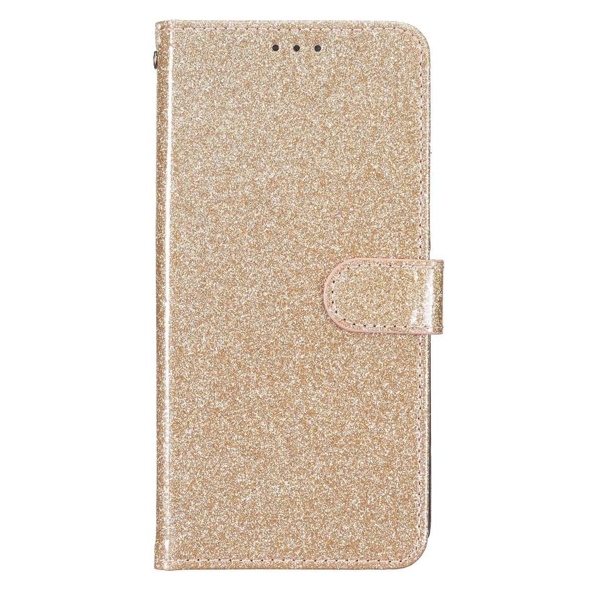 For Redmi Note 15 Pro+ 5G Global 163.3mm Glitter Powder Flip Leather Phone Case(Gold)