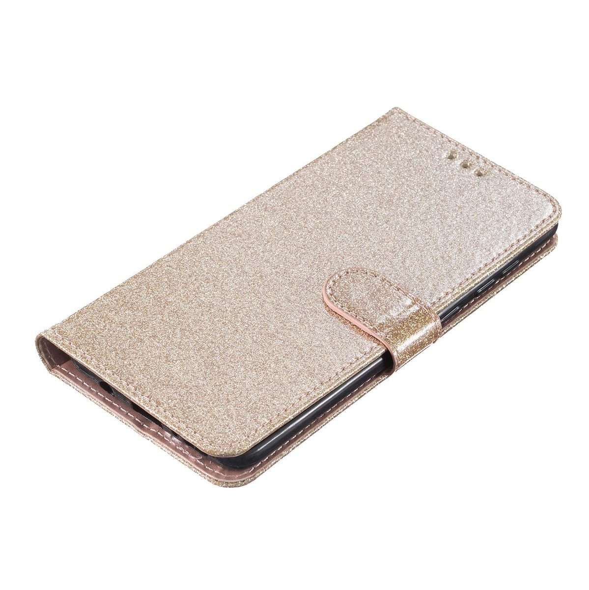 For Redmi Note 15 Pro+ 5G Global 163.3mm Glitter Powder Flip Leather Phone Case(Gold)