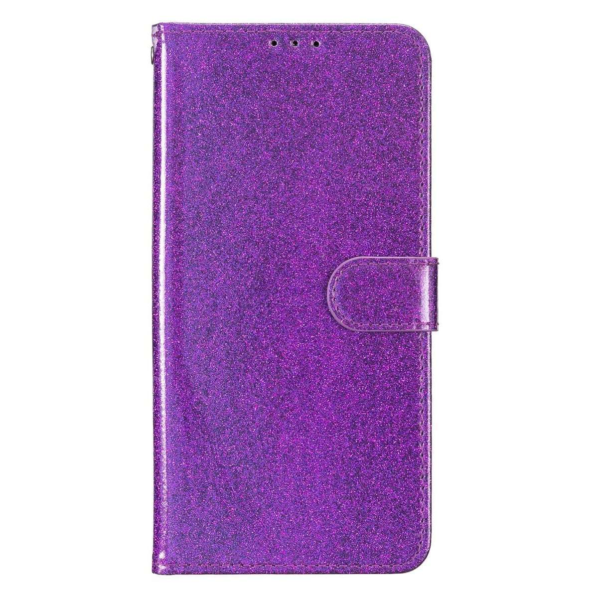 For Redmi Note 15 Pro+ 5G Global 163.3mm Glitter Powder Flip Leather Phone Case(Purple)