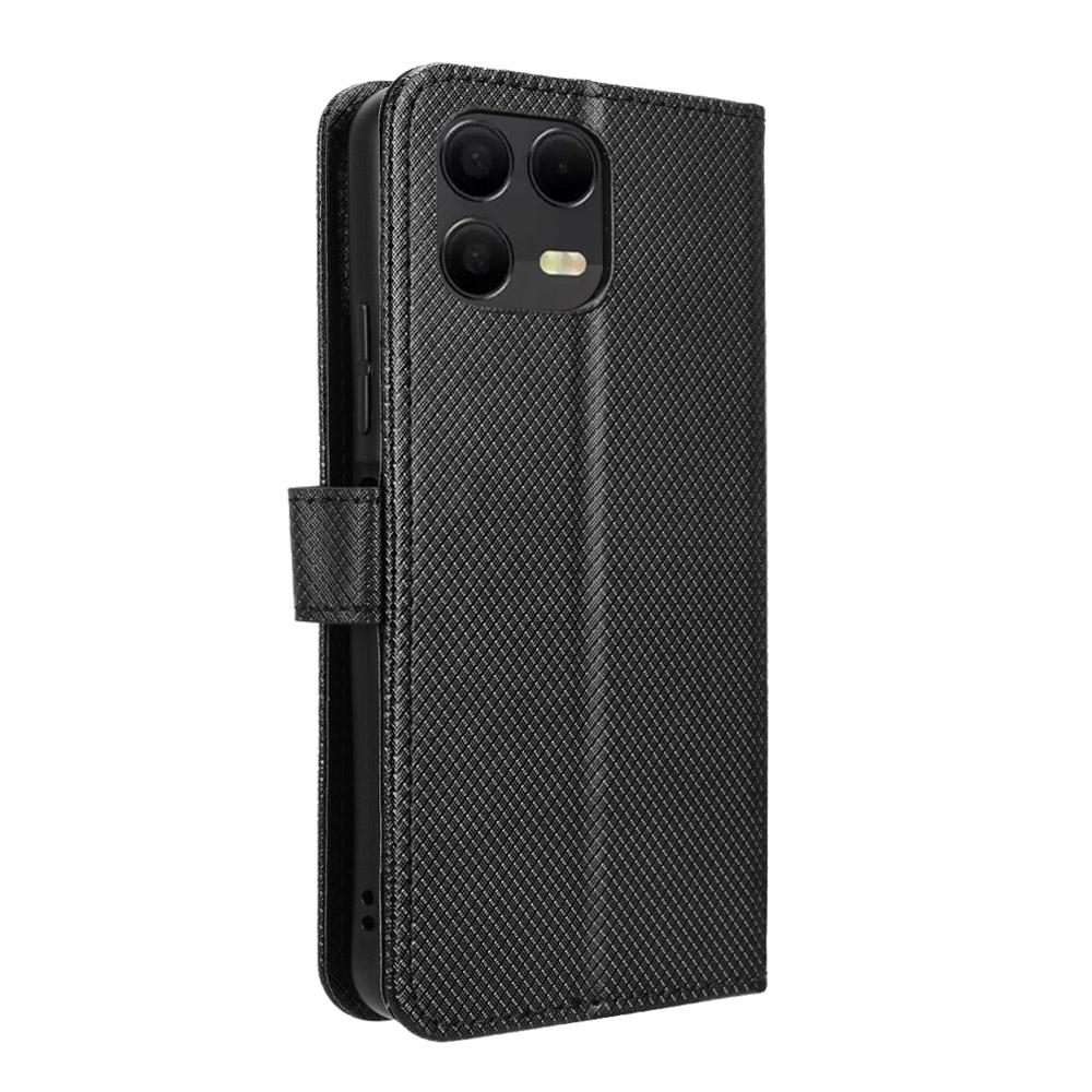For T-Mobile Revvl 8 Pro 5G Diamond Texture Leather Phone Case(Black)
