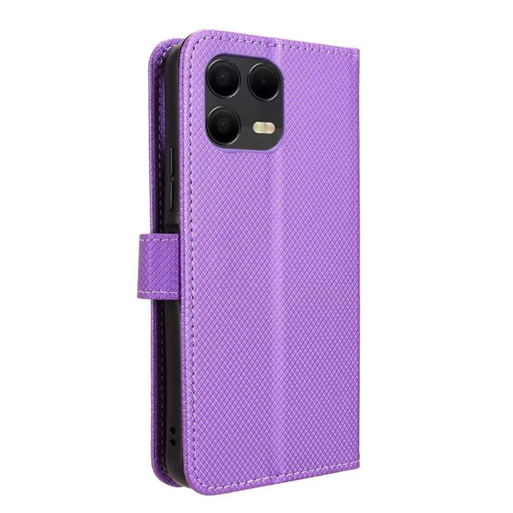 For T-Mobile Revvl 8 Pro 5G Diamond Texture Leather Phone Case(Purple)