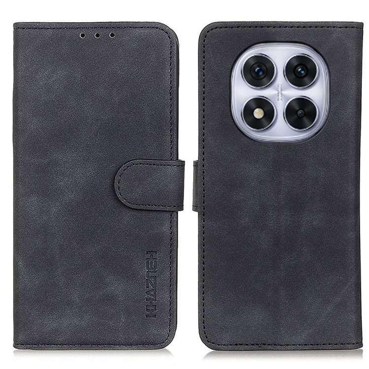 For Redmi Note 14 Pro 4G KHAZNEH Retro Texture Flip Leather Phone Case(Black)