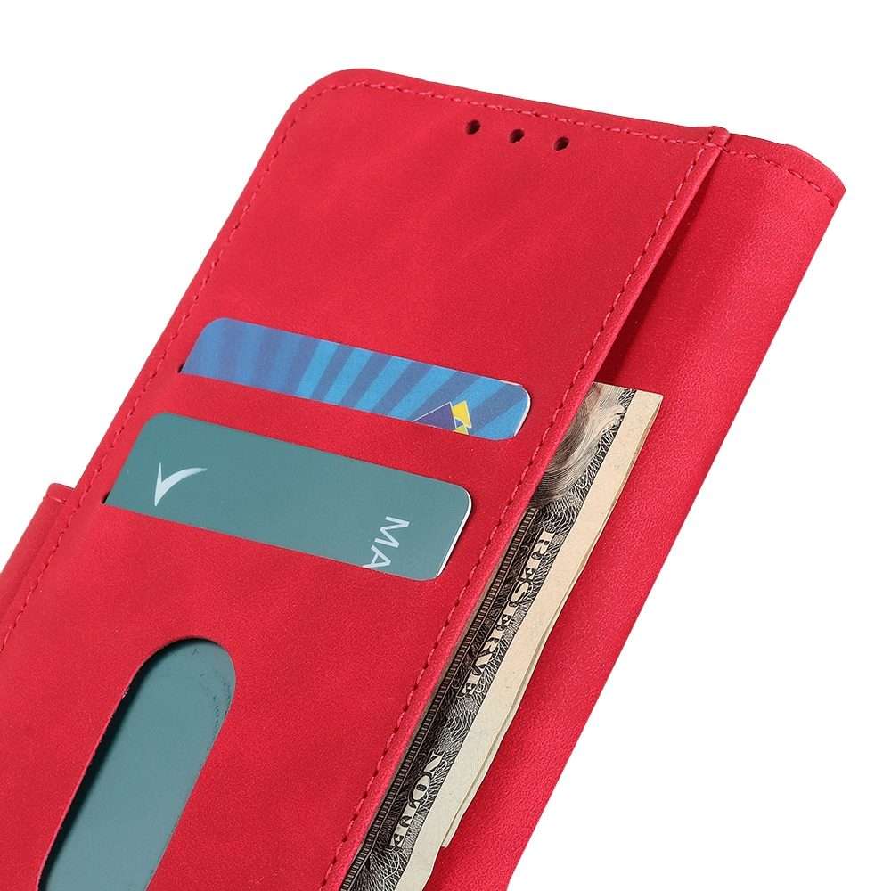 For Redmi Note 14 Pro 4G KHAZNEH Retro Texture Flip Leather Phone Case(Red)