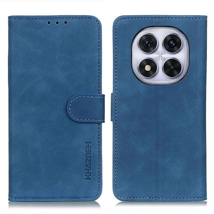 For Redmi Note 14 Pro 4G KHAZNEH Retro Texture Flip Leather Phone Case(Blue)