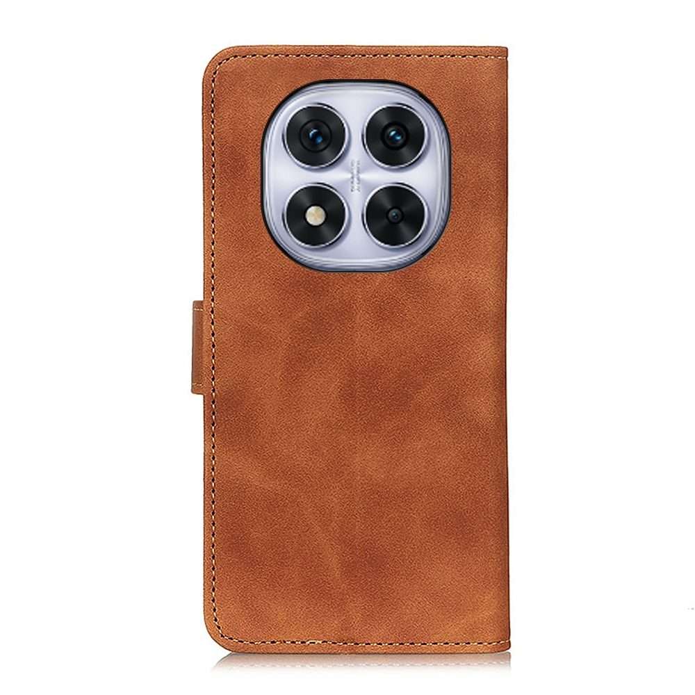 For Redmi Note 14 Pro 4G KHAZNEH Retro Texture Flip Leather Phone Case(Brown)