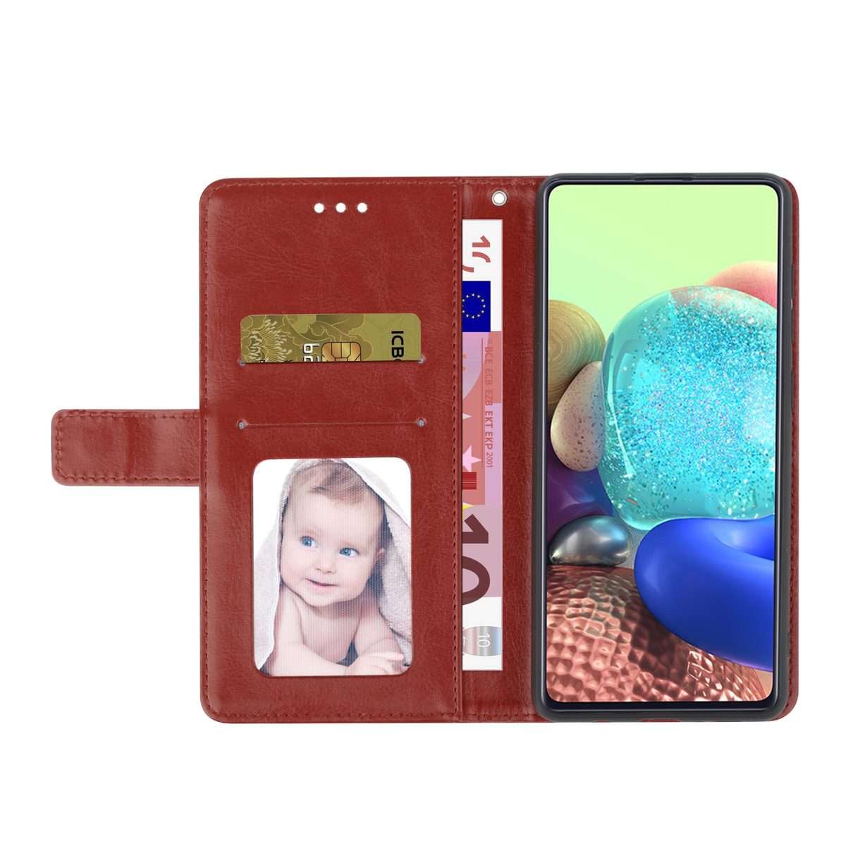 For Redmi Note 14 Pro+ 5G Y-shaped Pattern Flip Leather Phone Case(Brown)