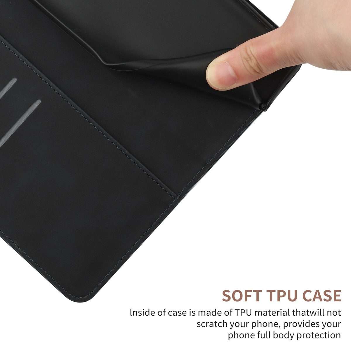 For Xiaomi 15 Pro Stitching Embossed Leather Phone Case(Black)