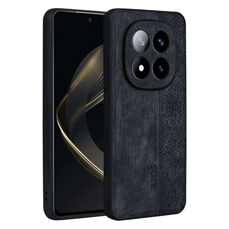 For Redmi Note 14 Pro+ 5G AZNS 3D Embossed Skin Feel Phone Case(Black)