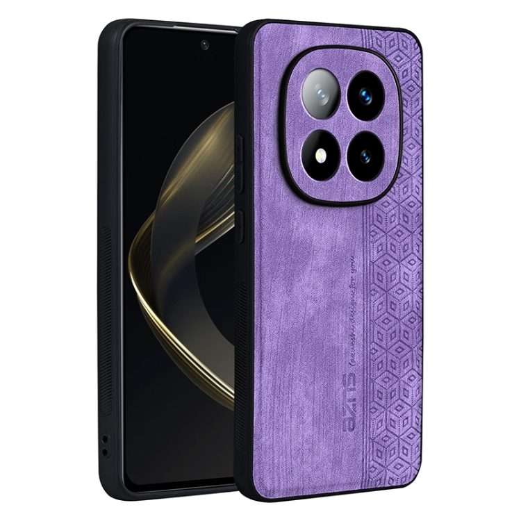 For Redmi Note 14 Pro+ 5G AZNS 3D Embossed Skin Feel Phone Case(Purple)