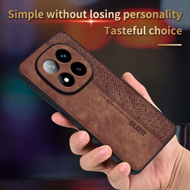 For Redmi Note 14 Pro+ 5G AZNS 3D Embossed Skin Feel Phone Case(Purple)