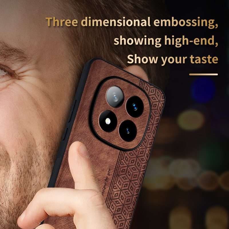 For Redmi Note 14 Pro+ 5G AZNS 3D Embossed Skin Feel Phone Case(Purple)