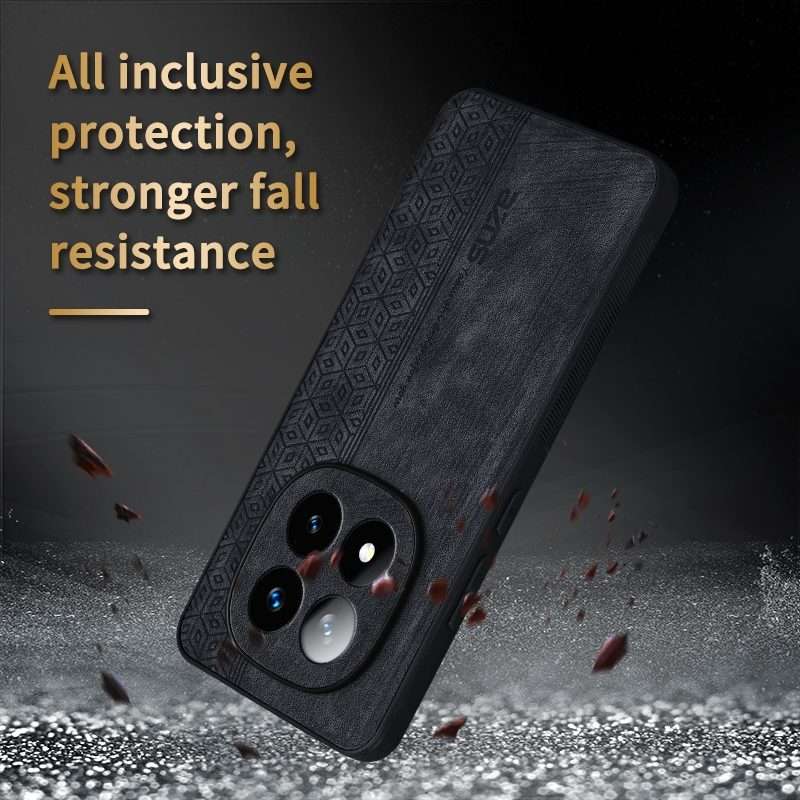 For Redmi Note 14 Pro+ 5G AZNS 3D Embossed Skin Feel Phone Case(Purple)