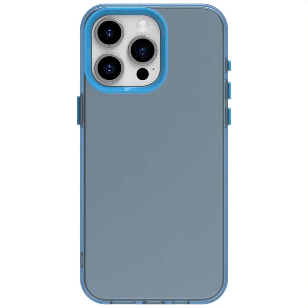 For iPhone 13 Pro Max Candy PC Hybrid TPU Shockproof Phone Case(Blue)