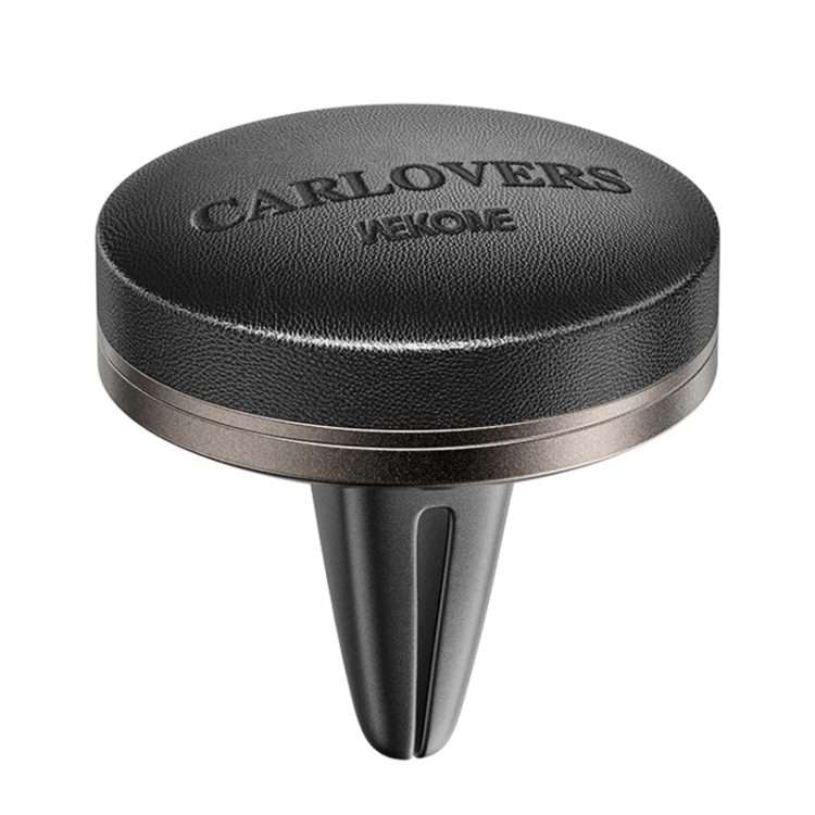 WEKOME WT-CA07 K-Captain Genuine Leather Solid Car Aroma Diffuser(Black)