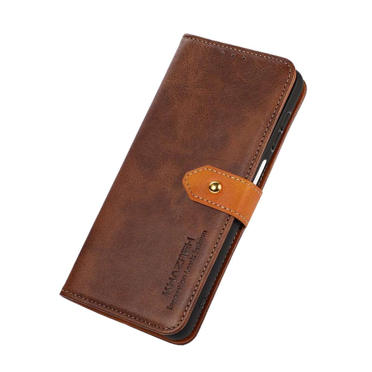 For Xiaomi 17 Pro KHAZNEH Cowhide Texture Flip Leather Phone Case(Brown)
