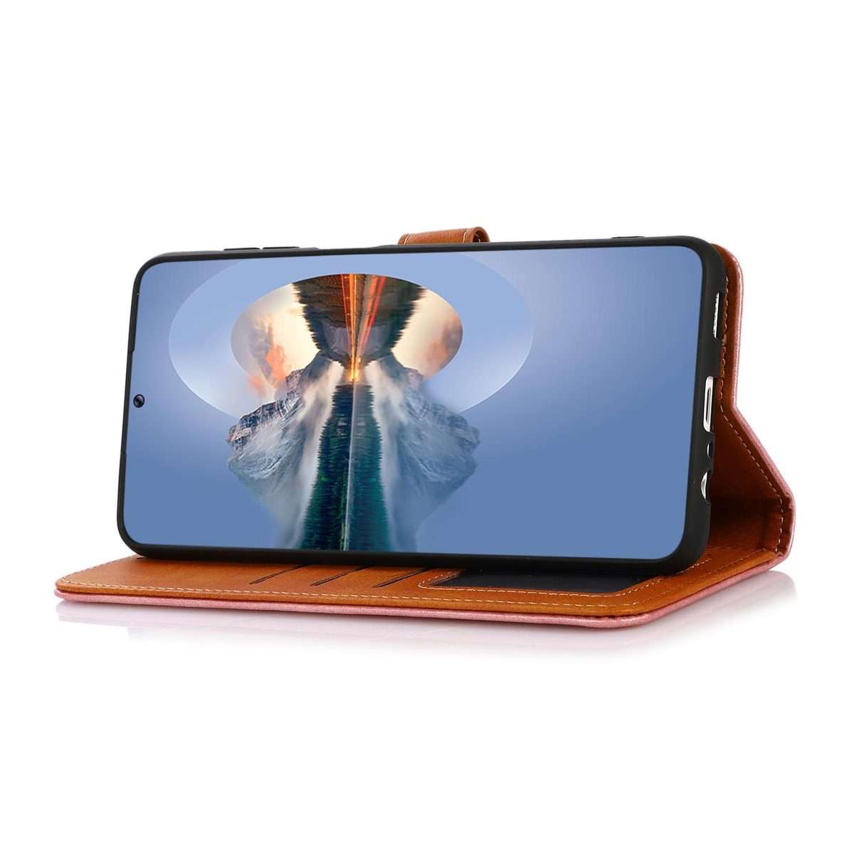 For Xiaomi 17 Pro KHAZNEH Cowhide Texture Flip Leather Phone Case(Brown)