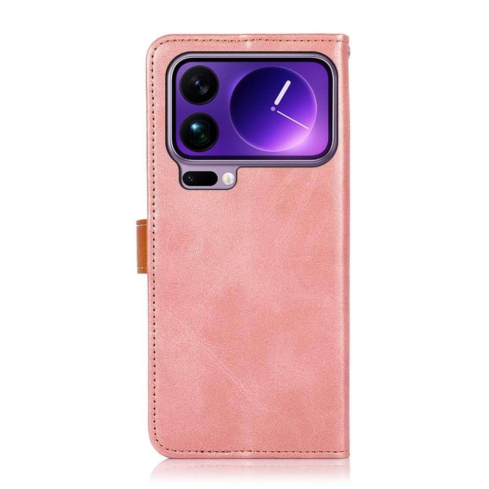 For Xiaomi 17 Pro KHAZNEH Cowhide Texture Flip Leather Phone Case(Rose Gold)