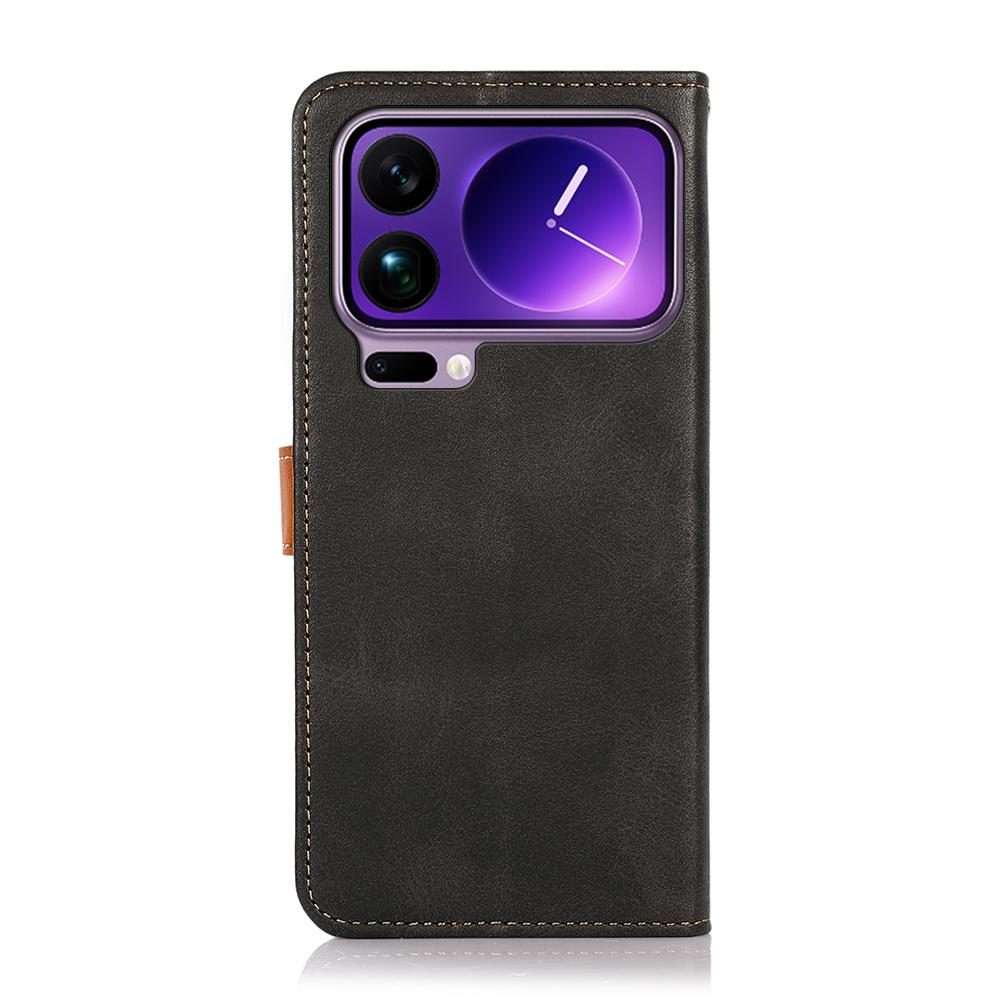 For Xiaomi 17 Pro KHAZNEH Cowhide Texture Flip Leather Phone Case(Black)