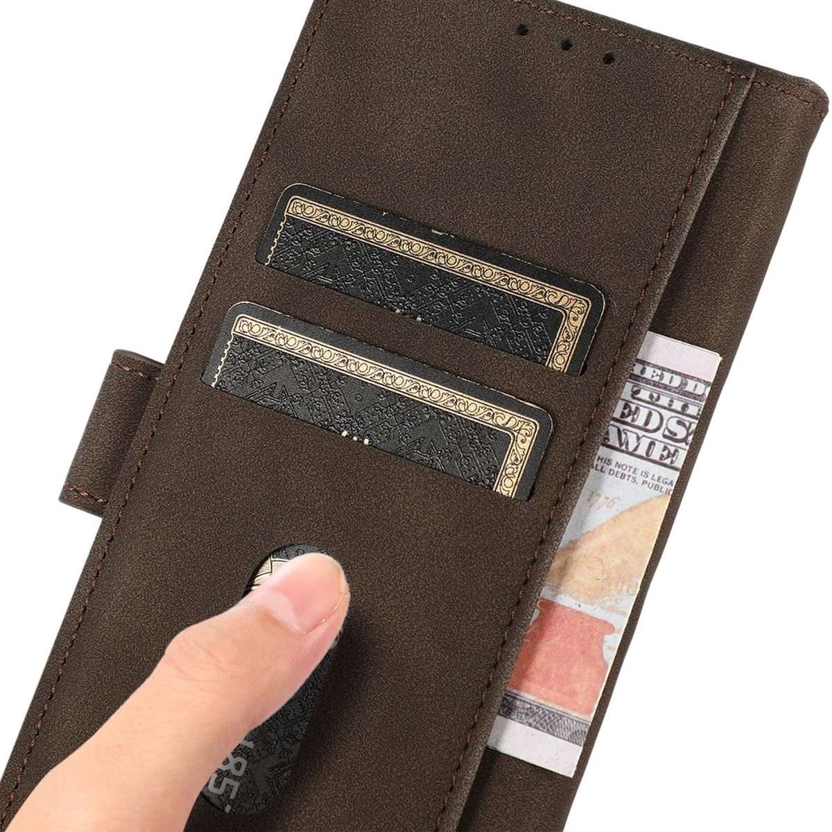 For Xiaomi 17 Pro Max KHAZNEH Matte Texture Leather Phone Case(Brown)