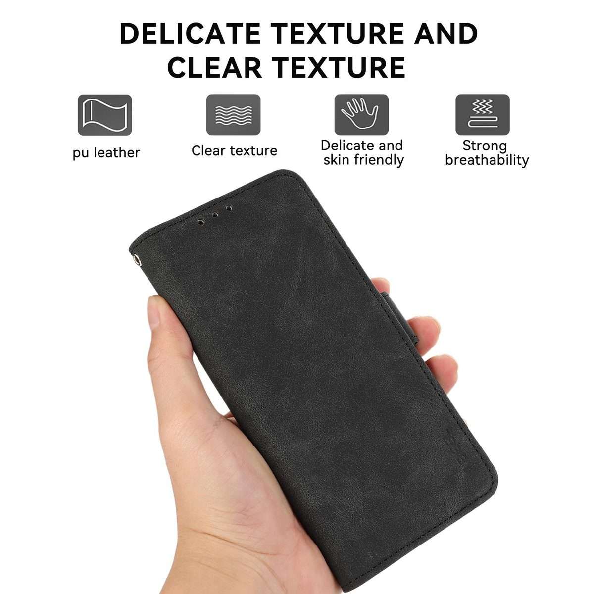 For Xiaomi 17 Pro ABEEL Frosted Magnetic RFID Leather Phone Case(Black)