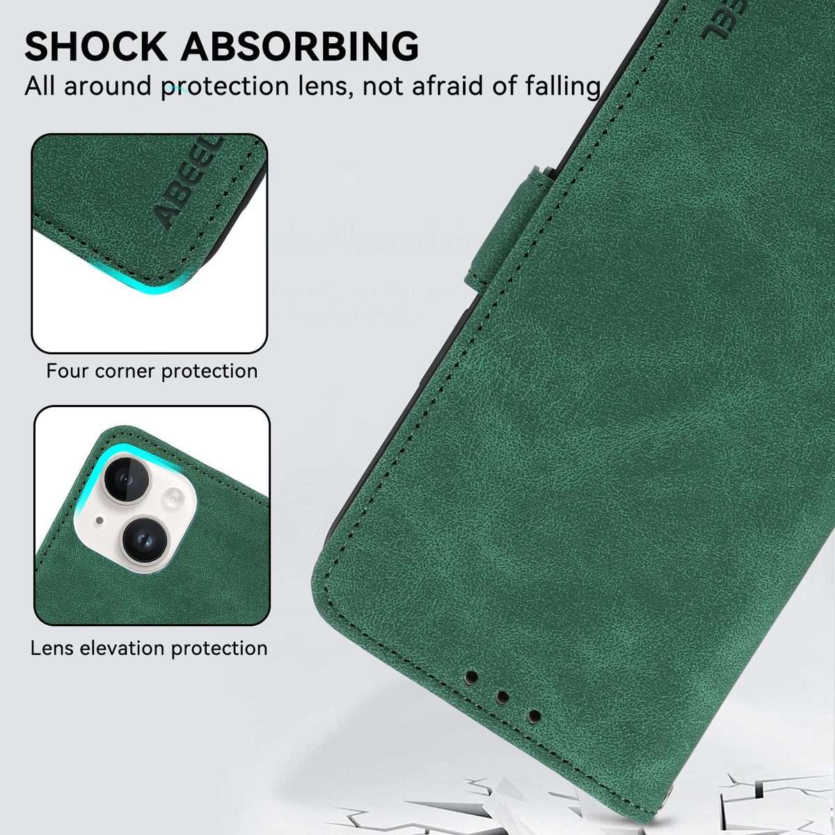 For Xiaomi 17 Pro ABEEL Frosted Magnetic RFID Leather Phone Case(Green)