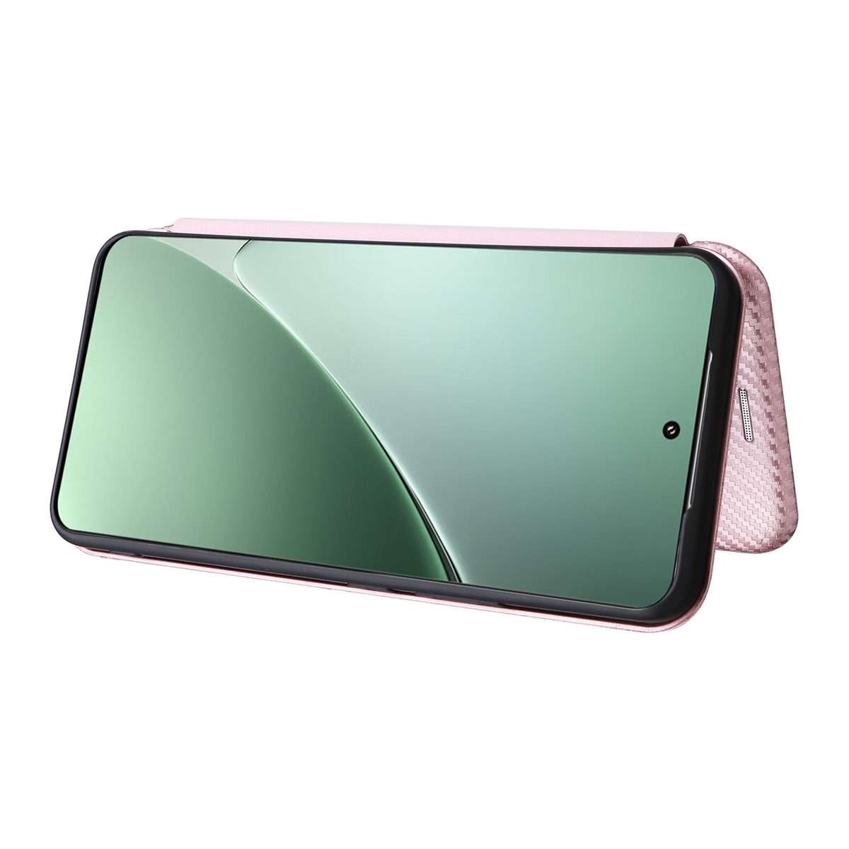For Xiaomi 15 Pro Carbon Fiber Texture Flip Leather Phone Case(Pink)