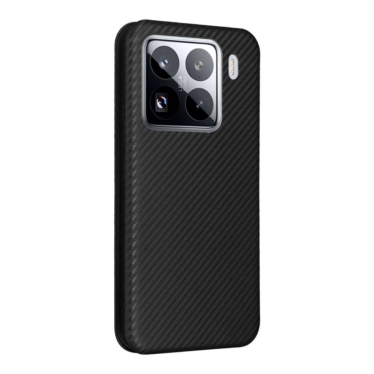 For Xiaomi 15 Pro Carbon Fiber Texture Flip Leather Phone Case(Black)