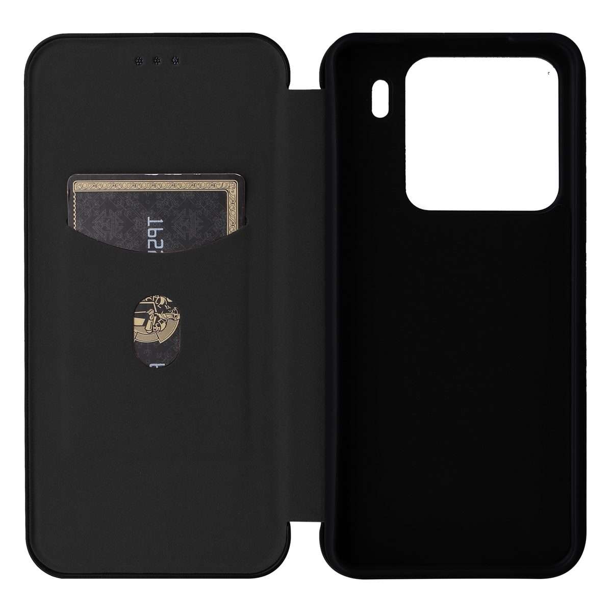 For Xiaomi 15 Pro Carbon Fiber Texture Flip Leather Phone Case(Black)