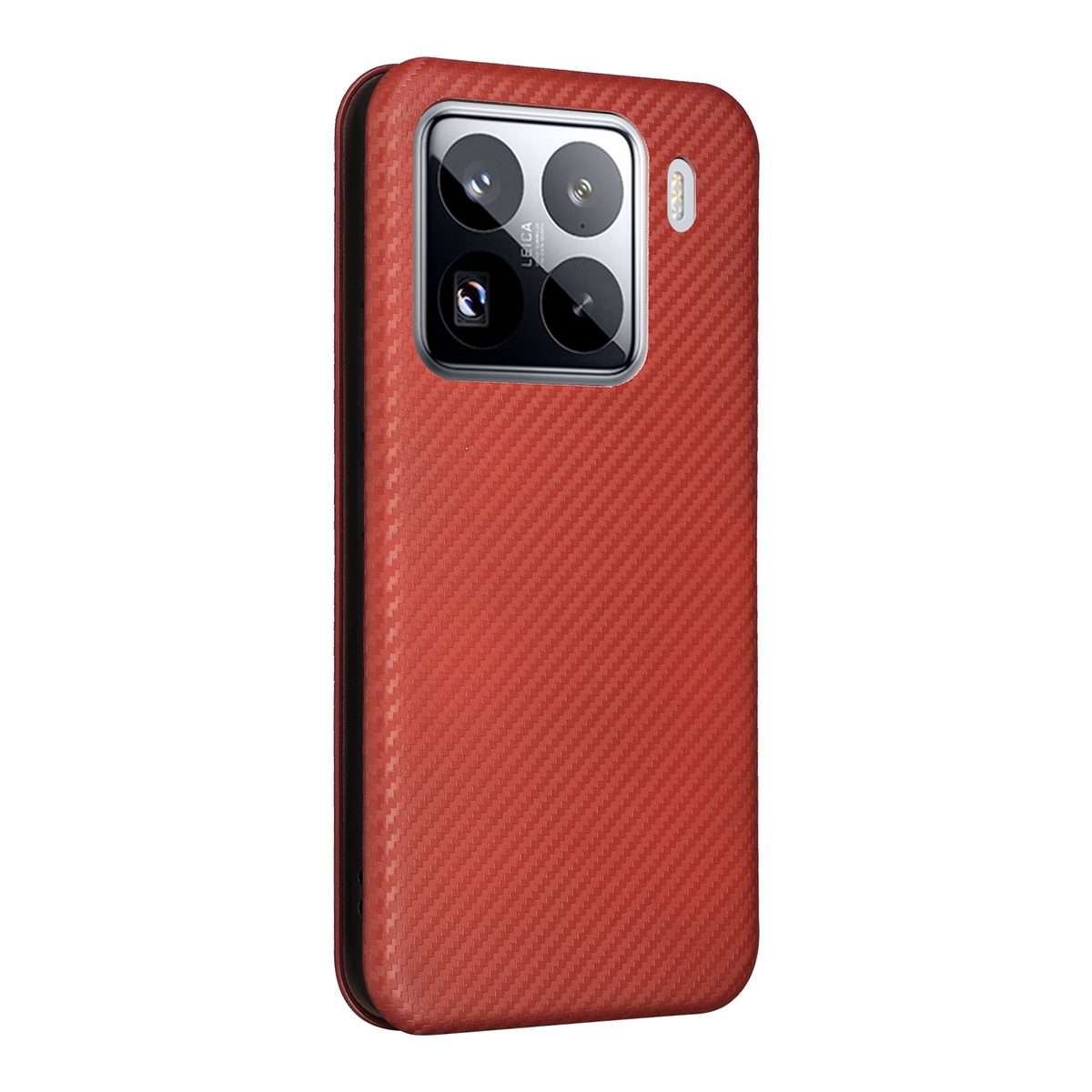 For Xiaomi 15 Pro Carbon Fiber Texture Flip Leather Phone Case(Brown)