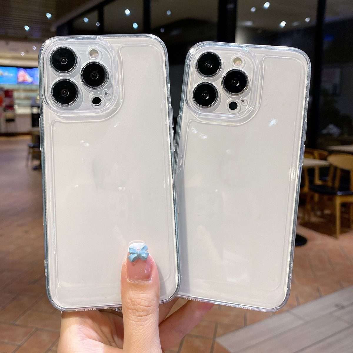 For iPhone 16 Pro Space TPU Shockproof Phone Case(Transparent)