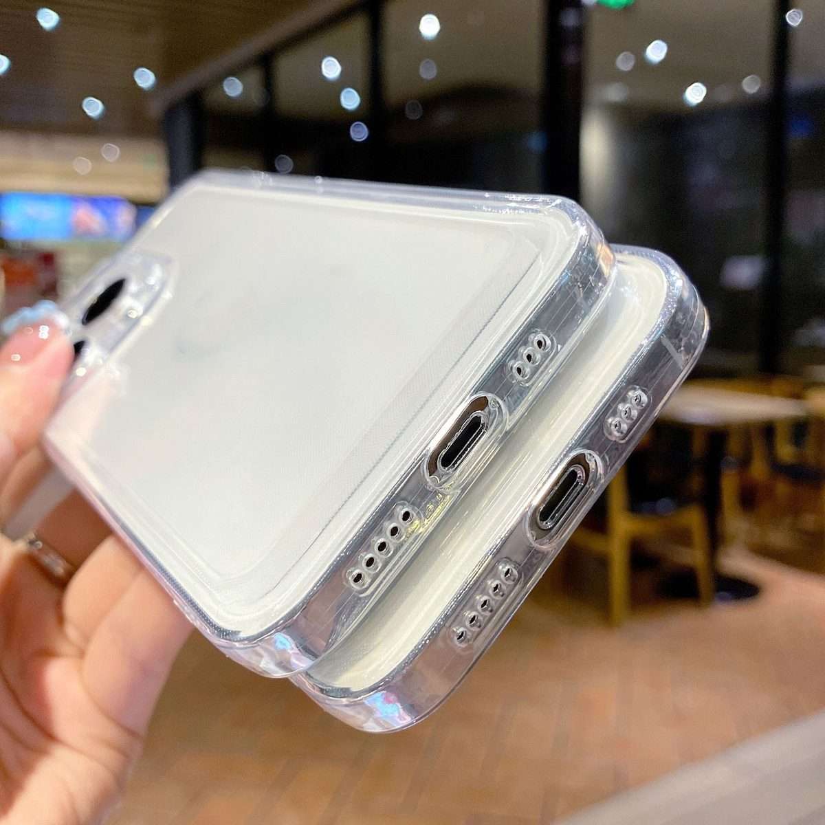 For iPhone 15 Pro Max Space TPU Shockproof Phone Case(Transparent)