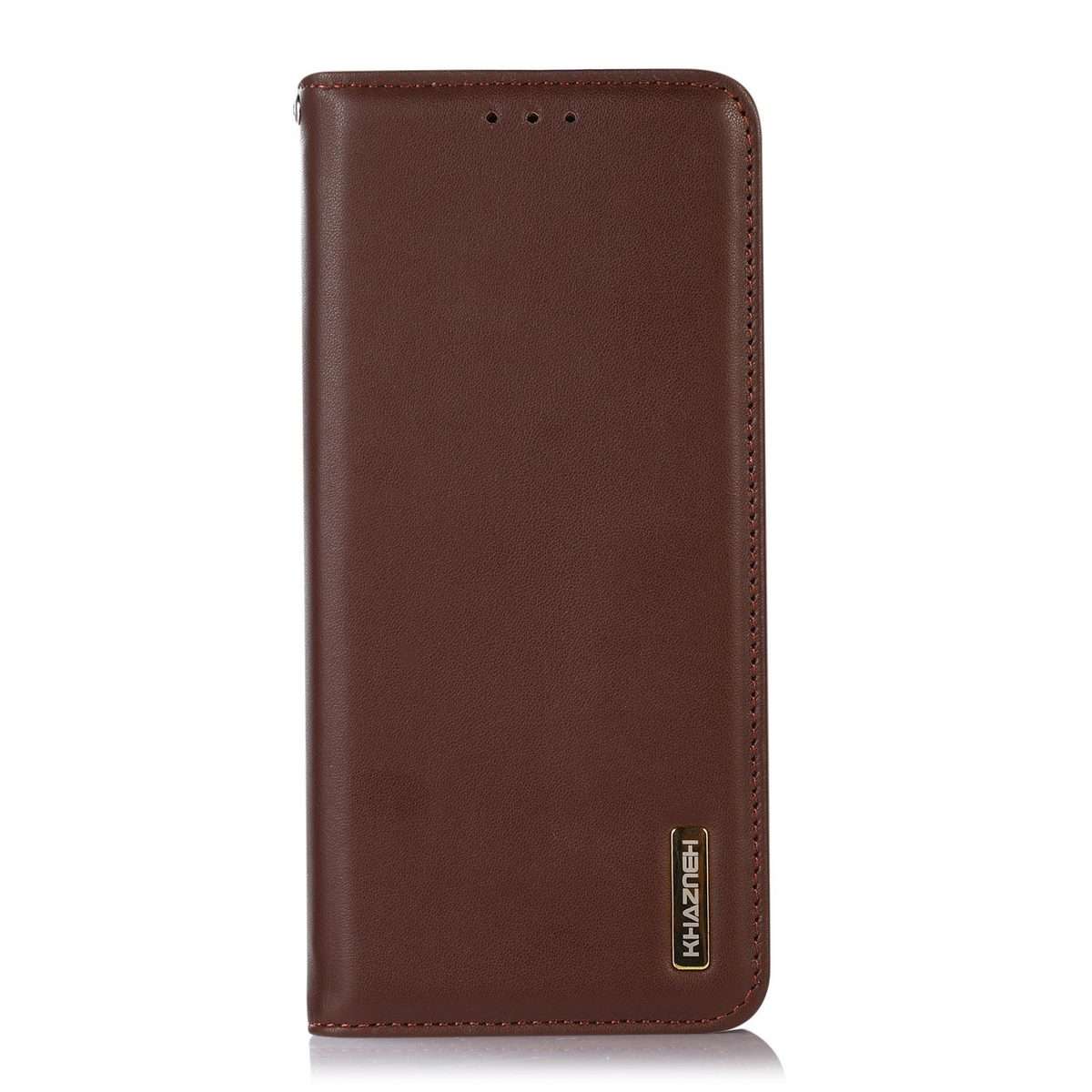 For Redmi Note 15 Pro+ 5G Global 163.3mm KHAZNEH Nappa Top Layer Cowhide Leather Phone Case(Brown)