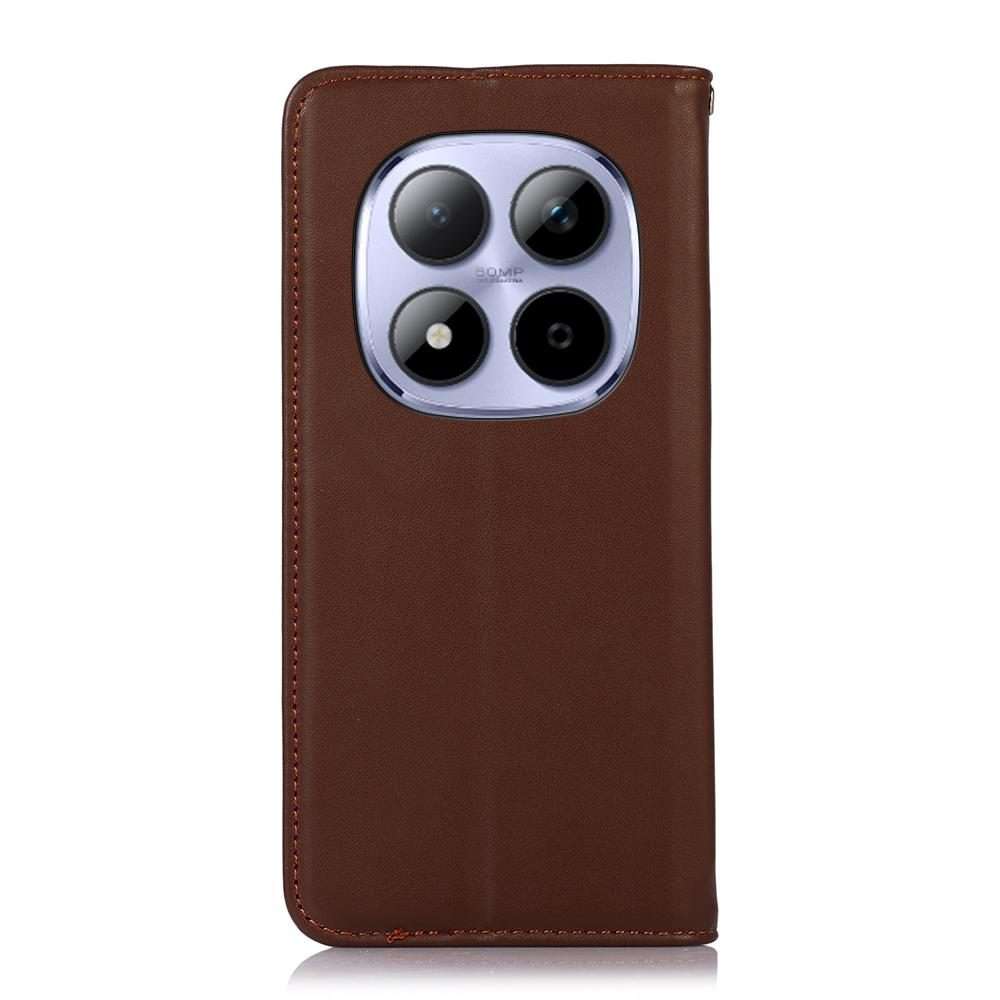 For Redmi Note 15 Pro+ 5G Global 163.3mm KHAZNEH Nappa Top Layer Cowhide Leather Phone Case(Brown)