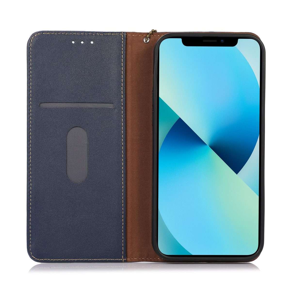 For Redmi Note 15 Pro+ 5G Global 163.3mm KHAZNEH Nappa Top Layer Cowhide Leather Phone Case(Blue)