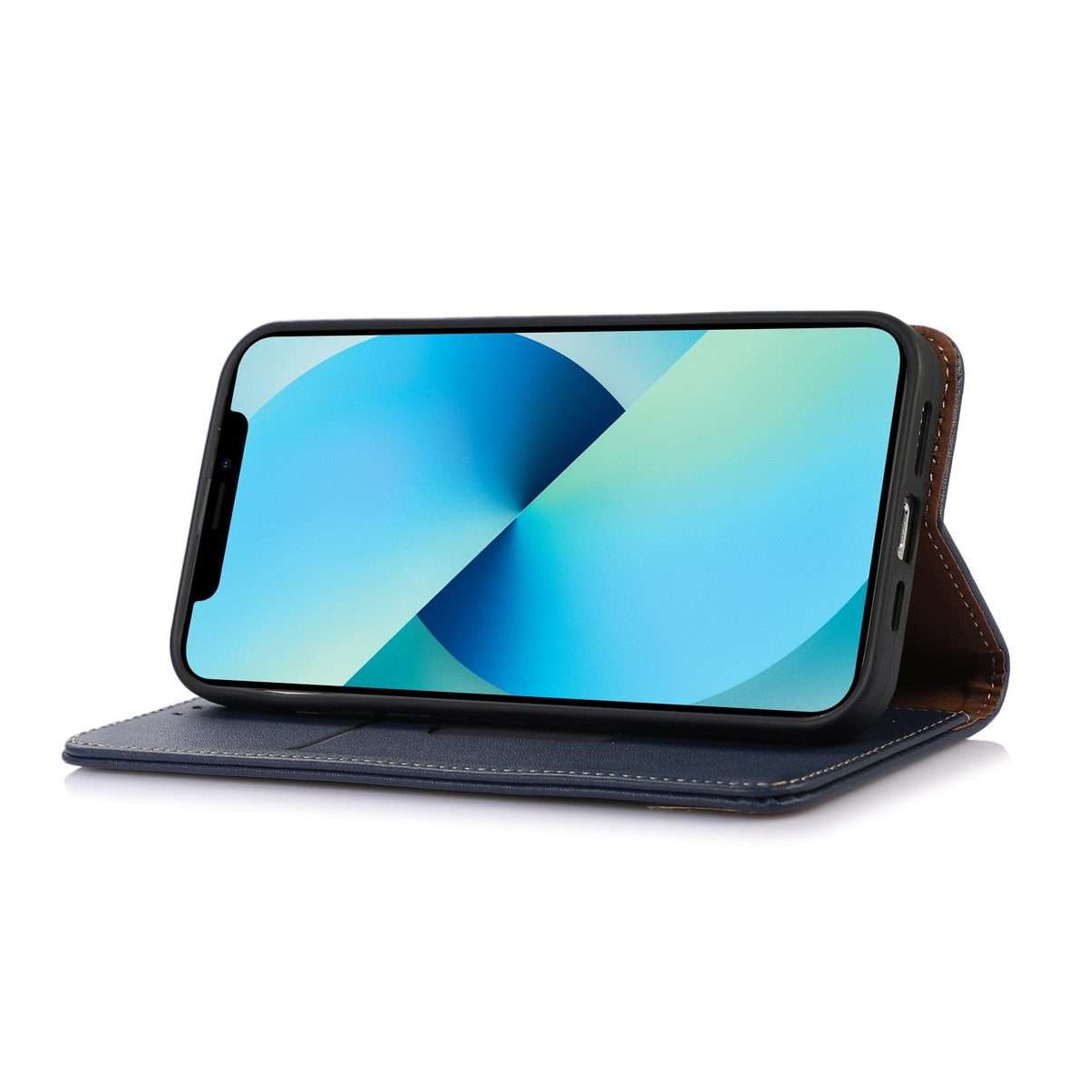 For Redmi Note 15 Pro+ 5G Global 163.3mm KHAZNEH Nappa Top Layer Cowhide Leather Phone Case(Blue)