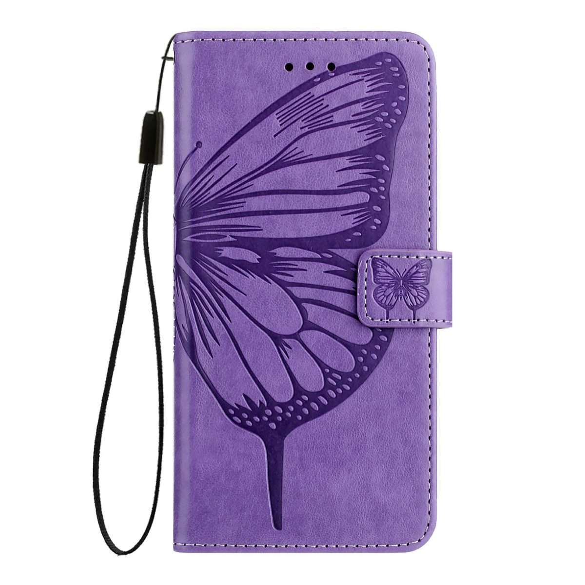 For Xiaomi 15S Pro 5G Embossed Butterfly Leather Phone Case(Light Purple)