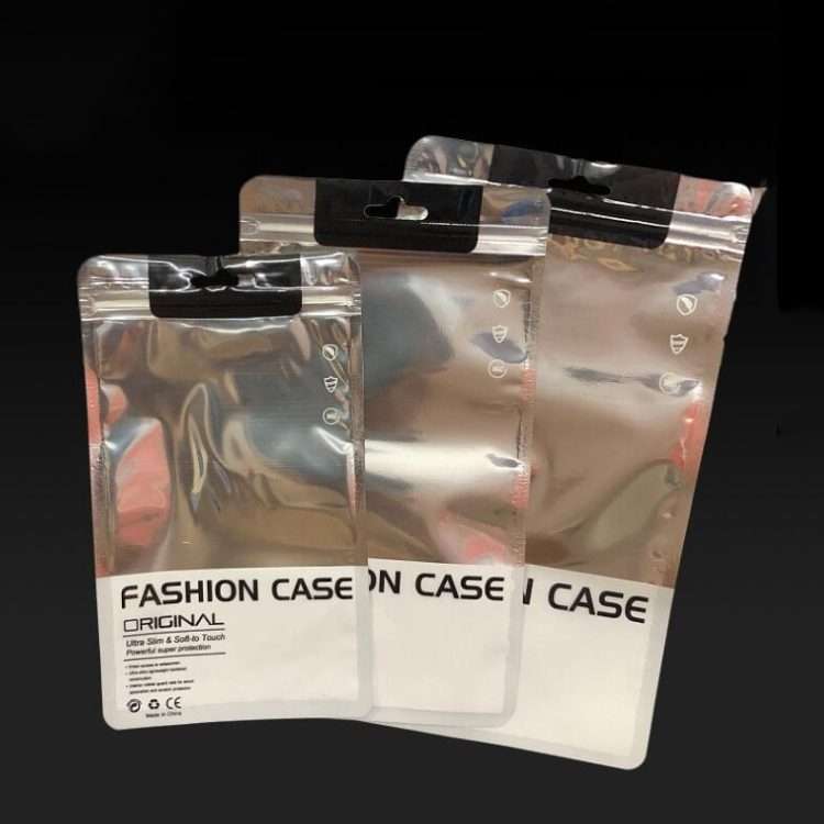 100 PCS Phone Case Packaging Bag Silver Plated Aluminum Self Sealing Bag, Spe ... (For 5.5-6 inch)