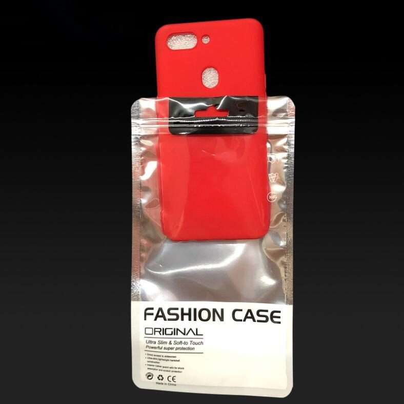 100 PCS Phone Case Packaging Bag Silver Plated Aluminum Self Sealing Bag, Spe ... (For 5.5-6 inch)